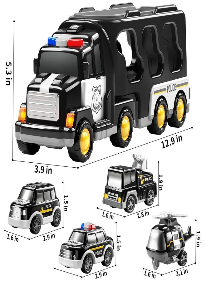 TEMI Police Truck Toy for Kids 3 4 5 6 7 Years Old - Image 2